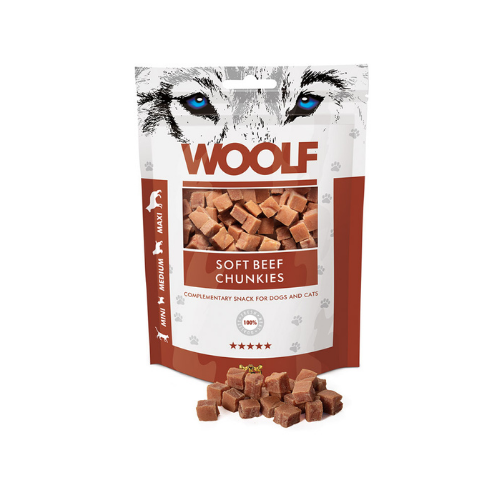 Snack Woolf Dados de Ternera para Perros y Gatos 100gr