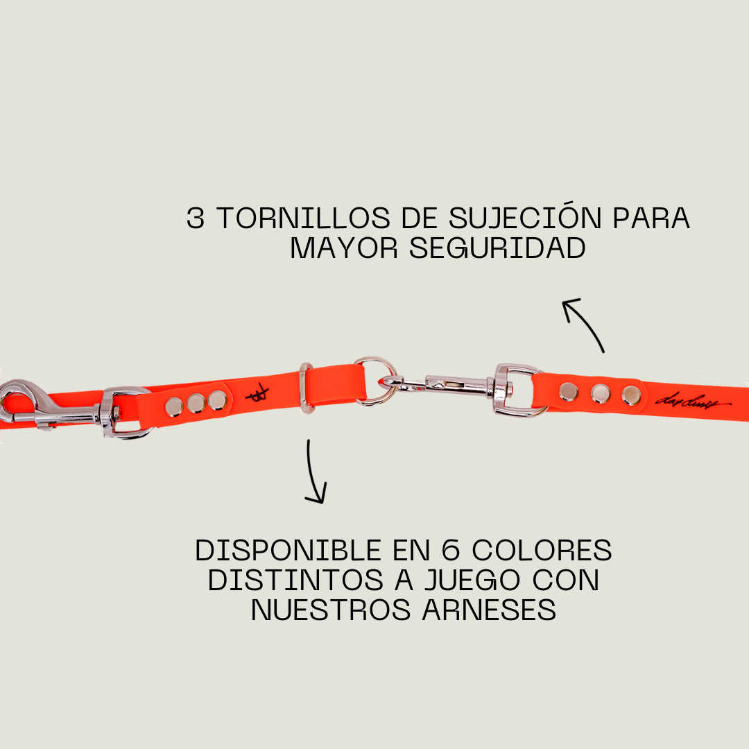 Correa MULTIPOSICIÓN de 2,5 metros NEGRA de LasLusis