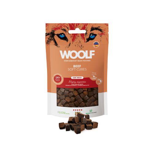 Woolf Cubes Snack Semihúmedo Ternera 100gr