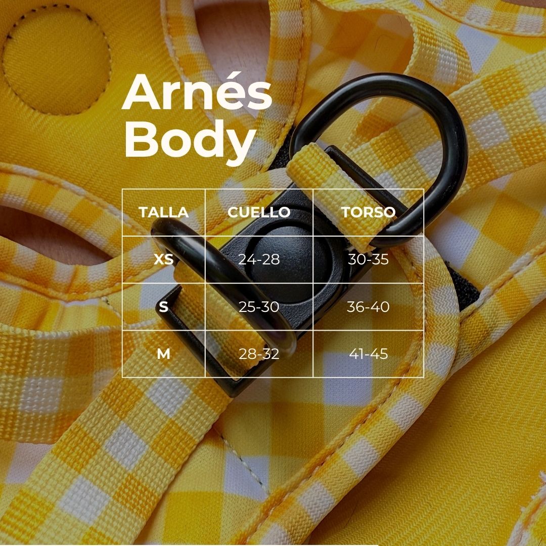 Arnés Body - VICHY ROSA