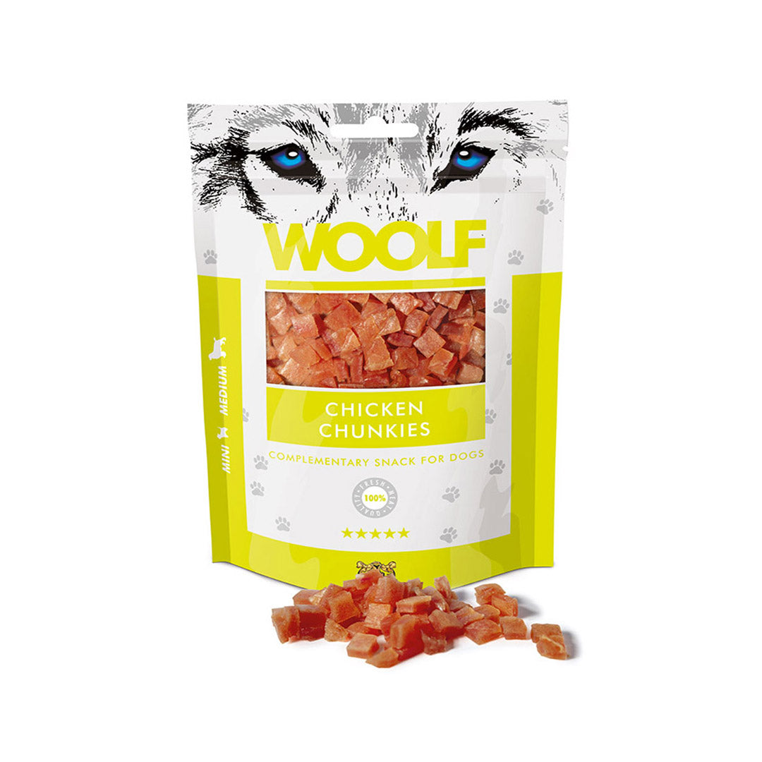 Snack Woolf Dados de Pollo para Perros 100gr