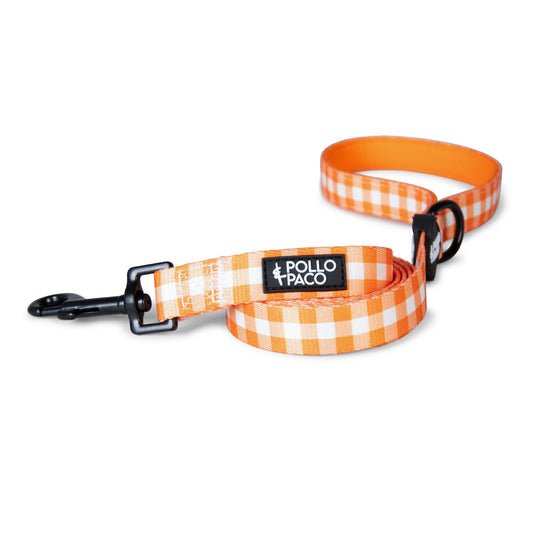 VICHY NARANJA - Correa de 1,50 metros para perros