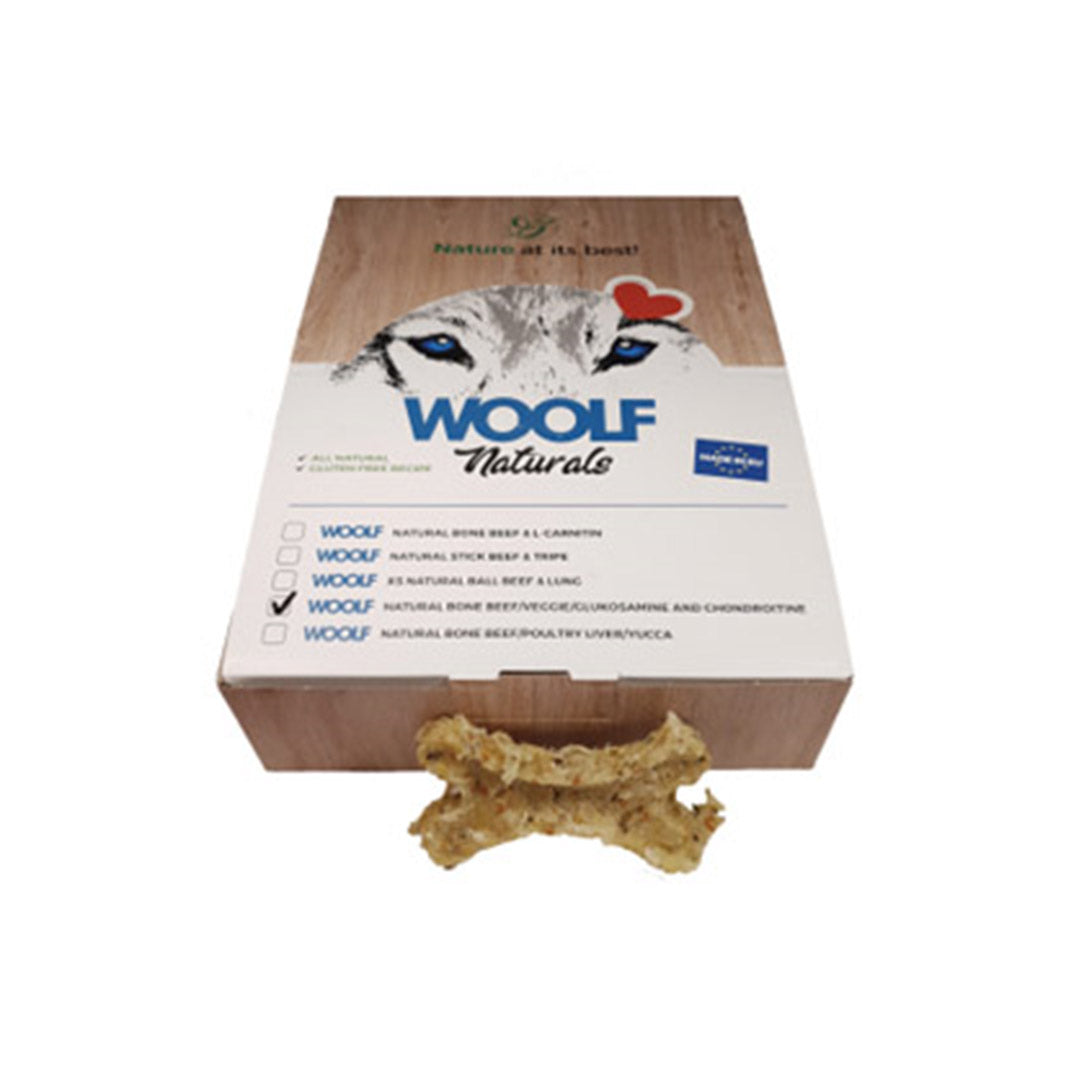 Woolf Naturals Hueso Ternera, Glucosamina, Condroitina 24gr