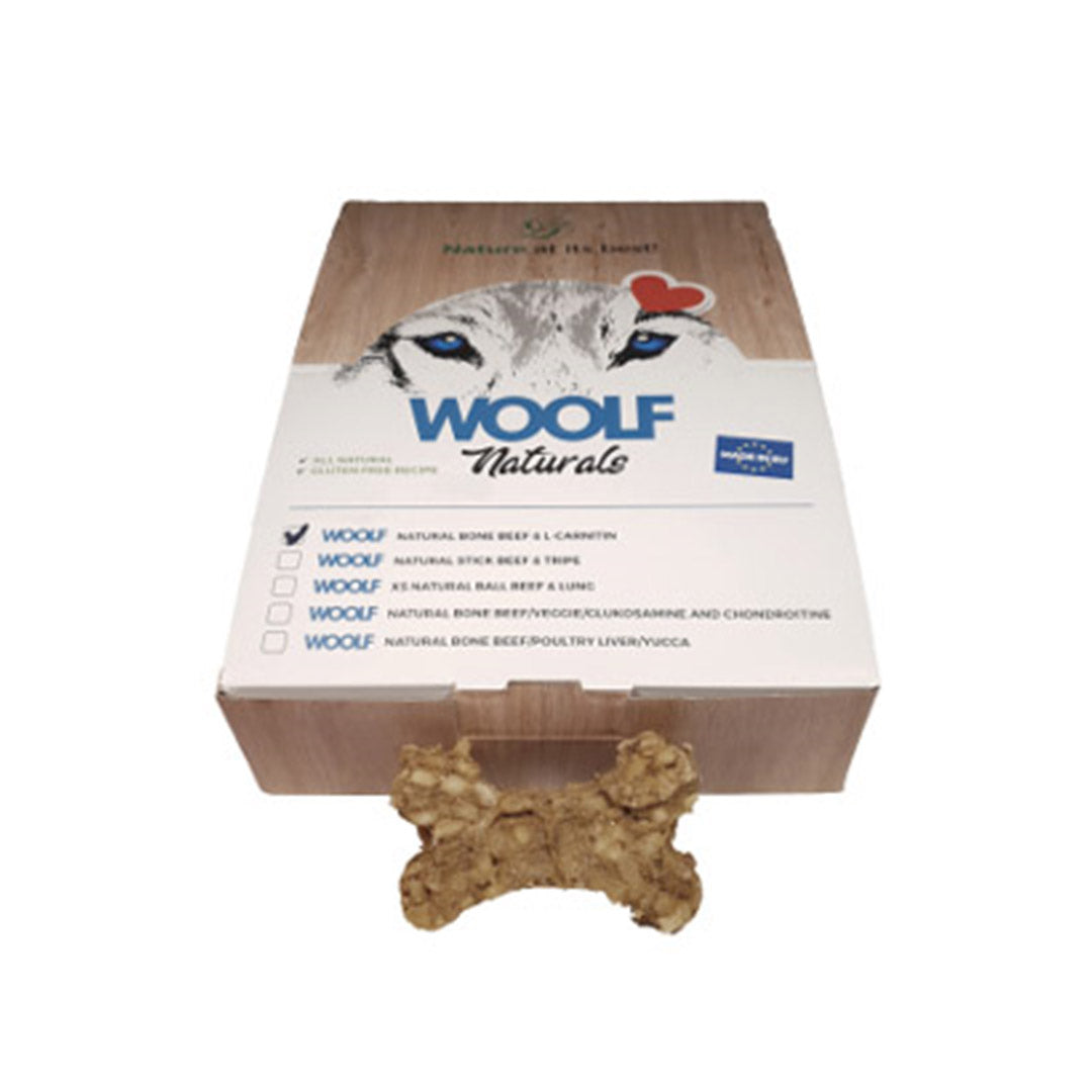 Woolf Naturals Huesos de Ternera y L-Carnitina 24gr